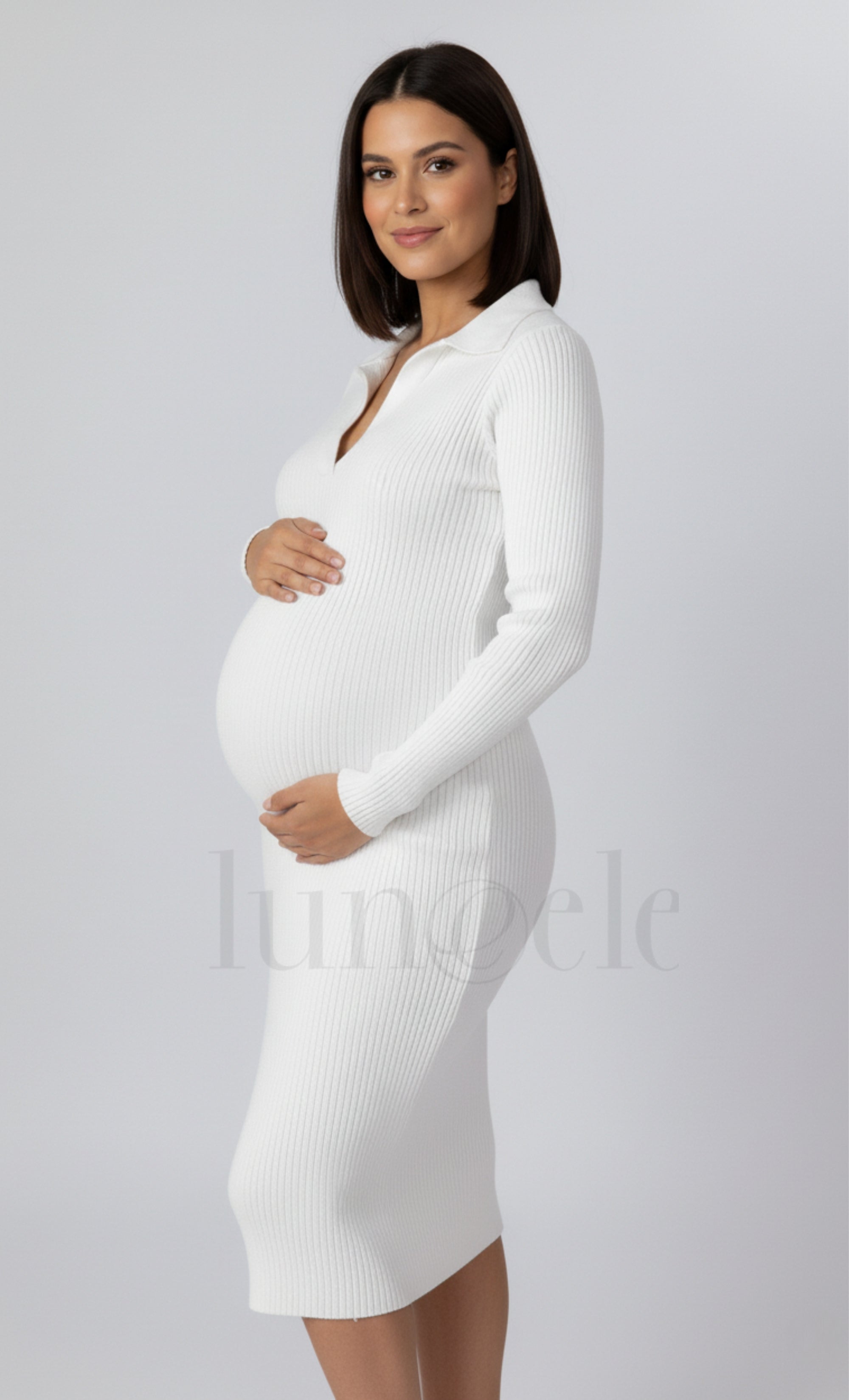 Ribbed Maternity Dress