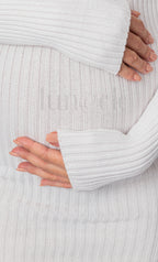 Ribbed Maternity Dress
